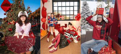 FILA新春系列“腮红毛衣”，“抓马毛衣”与“抓马卫衣”